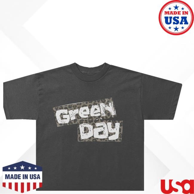 Official Greenday Merch Shop Store Cheetah Logo Shirt