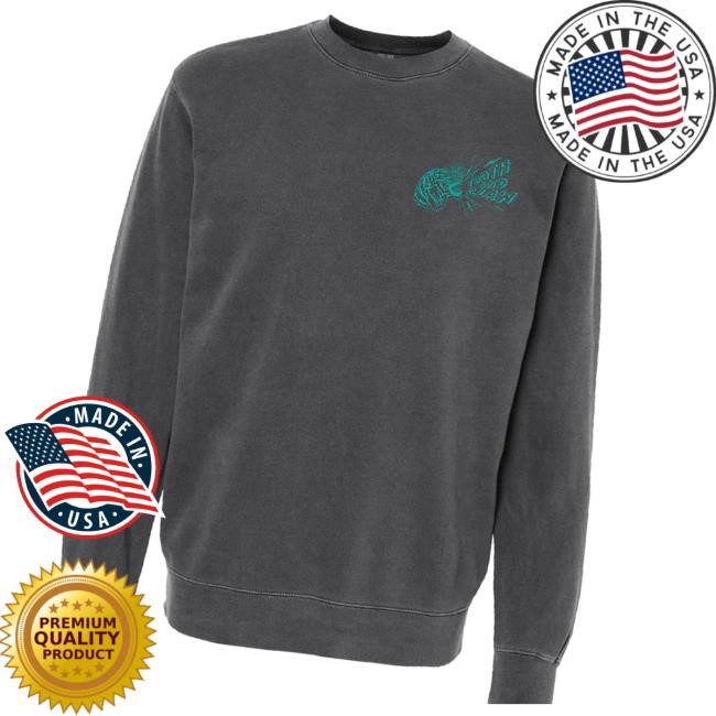 Original Tooth And Claw Merch Store Tiger Crewneck Sweatshirt Pigment Black Sweatshirt