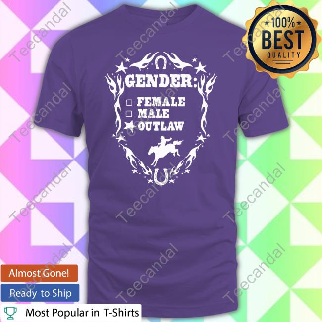 Gender Female Male Outlaw Long Sleeve Tee Shirt