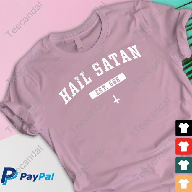 Ron Desantis Hail Satan Est 666 Tee Shirt