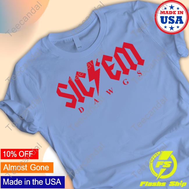 British Bulldawg Uga Sic Em Bolt Dawgs T Shirt Uga Sic Em Bolt Dawgs Shirts