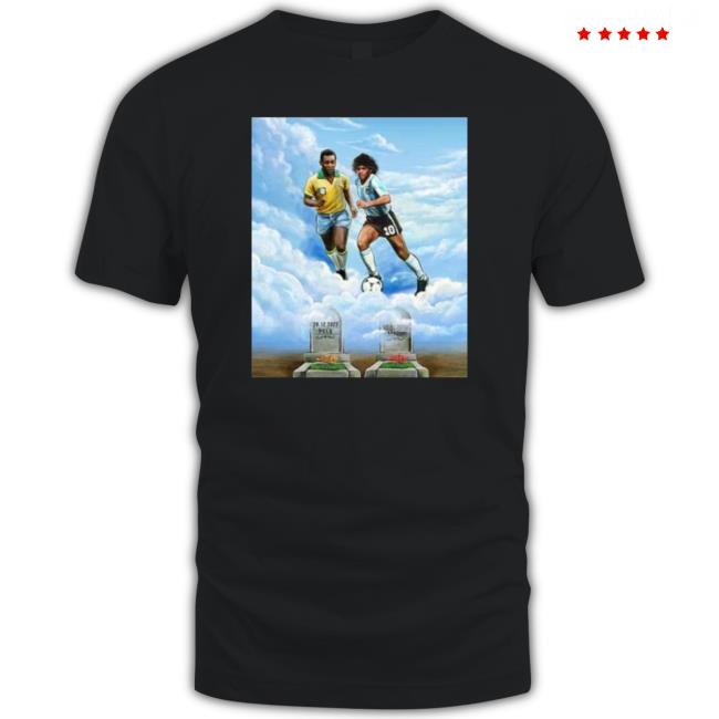 Rip Pele And Diego Maradona Two Legend Tee Shirt