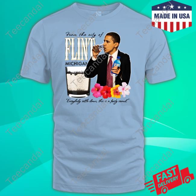 Barack Obama From The City Of Flint Michigan Hoodie