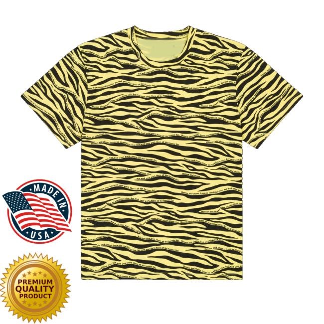 Denim Tears Store Zebra Poem Camo Long Sleeve Shirt Denimtears