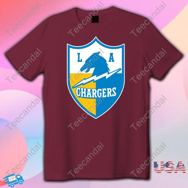 Los Angeles Chargers Vintage Shield Logo Tee Los Angeles Chargers Vintage Shield Logo T Shirts