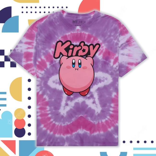 Official Nintendo Kirby Star Tie-Dye t-shirt, hoodie, tank top, sweater and long sleeve t-shirt Boxlunch Exclusive