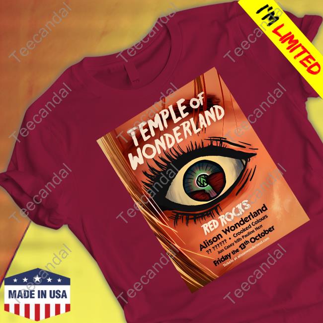 Alison Wonderland Temple Of Wonderland Red Rocks Tee