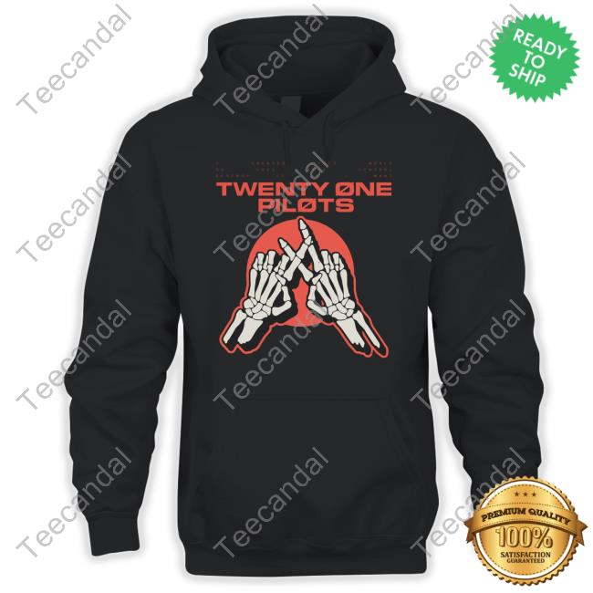 Twentyonepilots Merch I Created This World To Feel Some Control Twenty One Pilots Skeleton Hands Tee Shirt