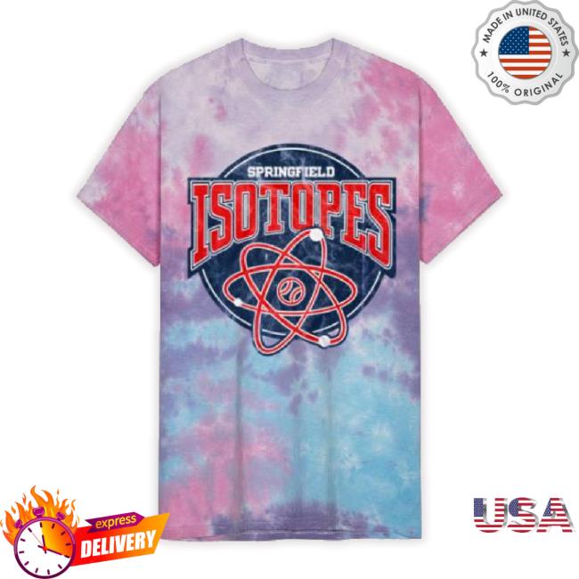 Springfield Isotopes Baseball' Unisex Tie Dye Hoodie Sweatshirt