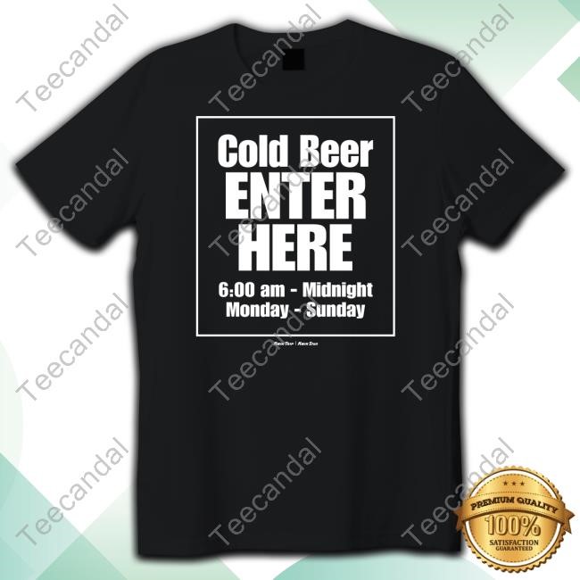 Cold Beer Enter Here Hoodie