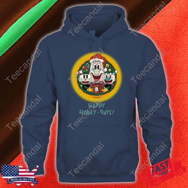 Happy Holly-Days The Cuphead Show Hoodie Nicklauerart Happy Holly-Days The Cuphead Show Shirt Nicklauerart