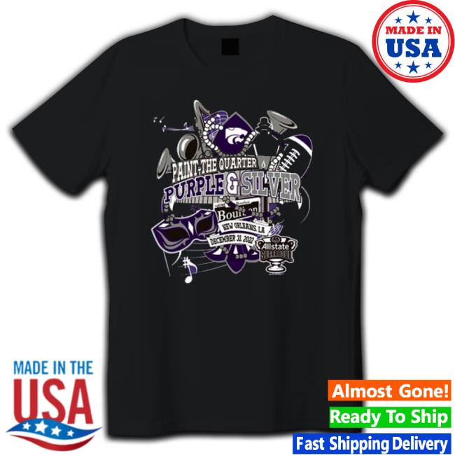 Kansas State Wildcats Paint The Quarter Purple And Silver 2022 Allstate Sugar Bowl Crewneck Sweatshirt