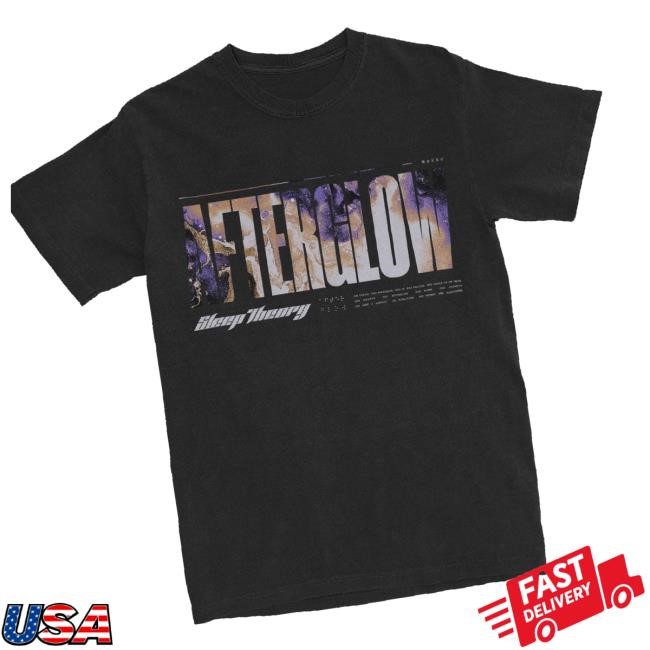 Sleep Theory Store Merch Afterglow Track List T-Shirt (Black) Tee
