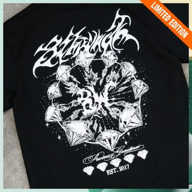 8Thwndr Merch Store Shop Gemstones Shirts Black