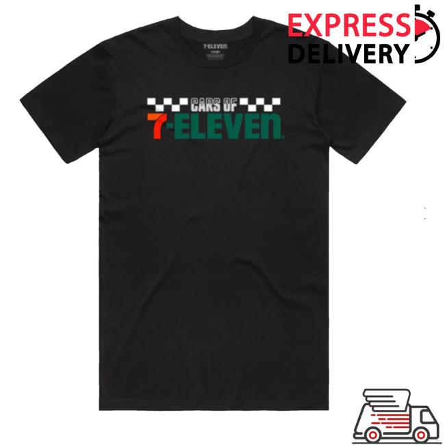 Official 7 Collection Cars Of 7-Eleven Checker Tee