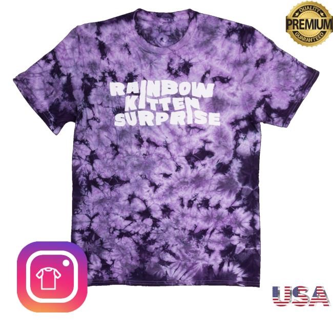 Rainbow Kitten Surprise Merch Band Name Purple Tie-Dye