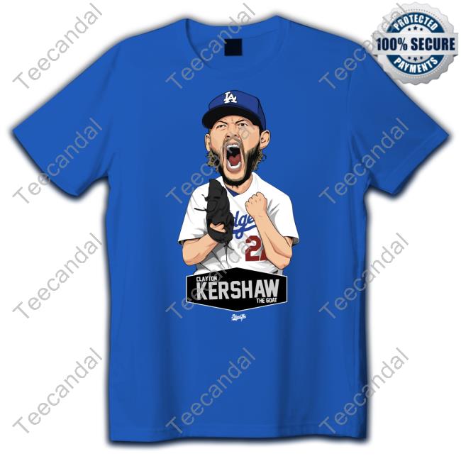 Bleedlos Store Clayton Kershaw The Goat Tee Shirt