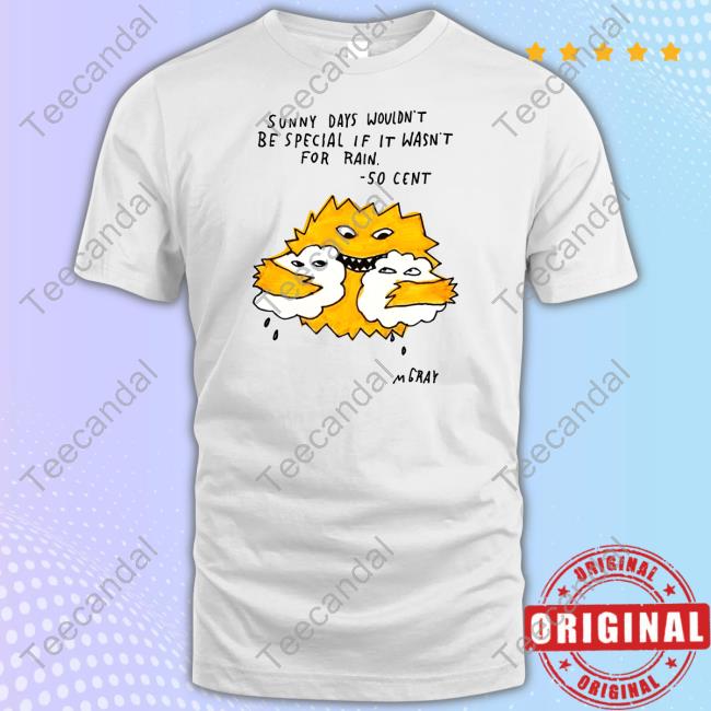 Matt Gray Sunny Day Wouldn't Be Special If It Wasn't For Rain 50 Cent Hoodie