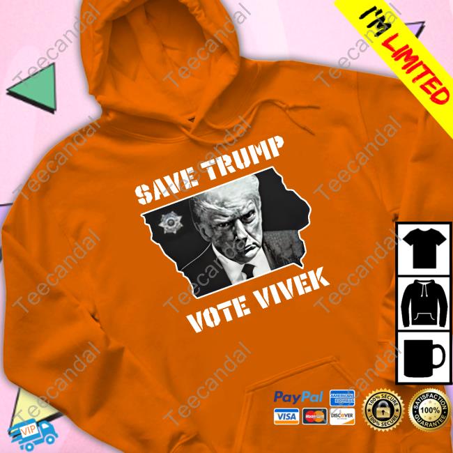 Vivek Ramaswamy Save Trump Vote Vivek Iowa Map Long Sleeve T Shirt