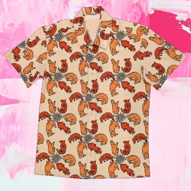 Official Sleepy Peach Merch The Hot Rat King Summer Button Up Shirt