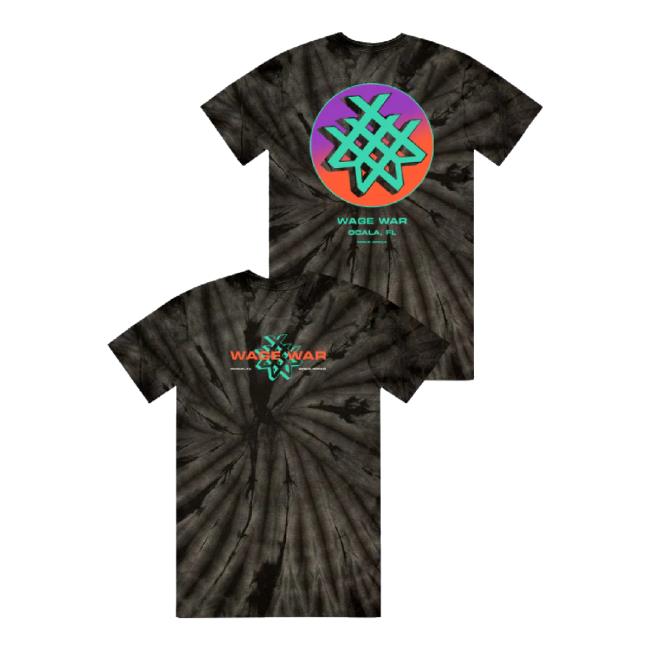 Original Wage War Fade Tie Dye Sweater (Spider Black) Wage War Band Shop