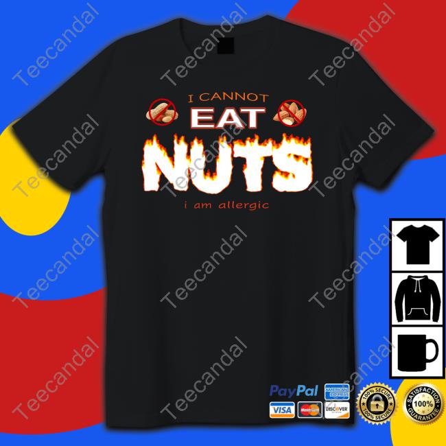 Snazzy Seagull I Cannot Eat Nuts I Am Allergic Hoodie