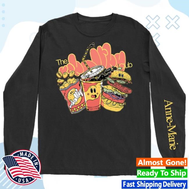 Anne-Marie Official Shop Unhealthy Club Fast Food Longsleeve Tee Shirt