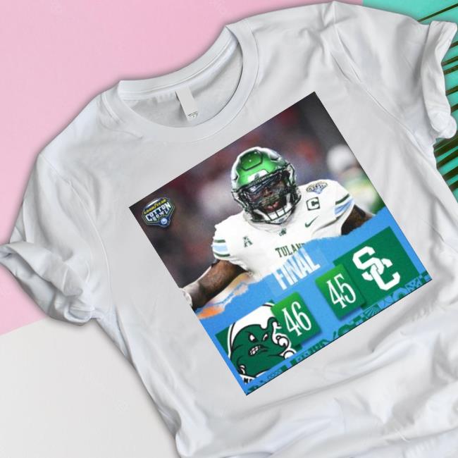 Tulane Green Wave 46 45 Usc Trojans 2023 Cotton Bowl Final Score T-Shirt Tulane Green Wave 46 45 Usc Trojans 2023 Cotton Bowl Final Score Shirt