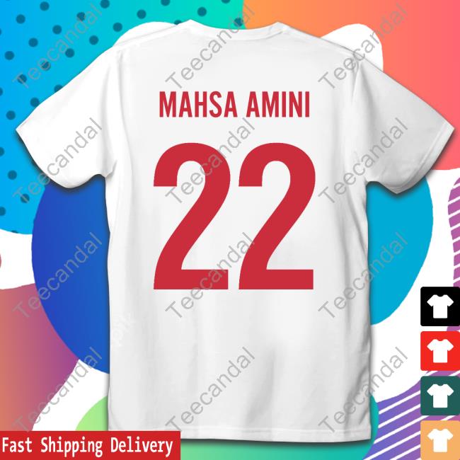 Iranian Spectator Showing Mahsa Amini 22 Tees Iran And Wales Match
