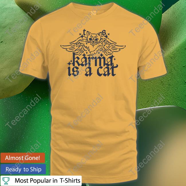 Taylor Swift Merch TS Karma Is A Cat Funny T Shirt