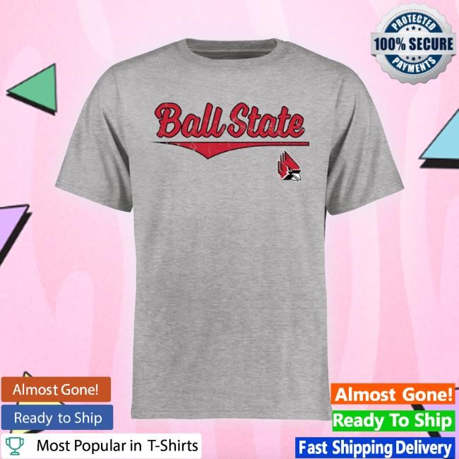 Men's Ash Ball State Cardinals American Funny Shirt