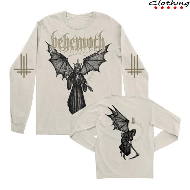 Behemoth Official Store Angel Of Death Natural Longsleeve Shirts