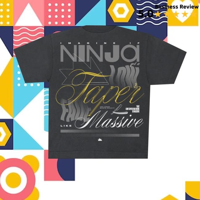 Team Ninja Merch Store Ninja Low Taper Fade Black Hooded Sweatshirt