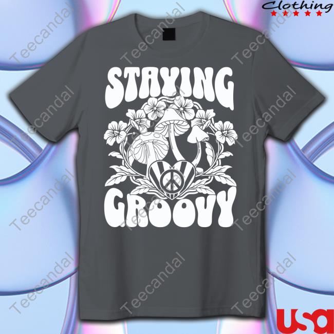 Staying Groovy Hoodied Sweatshirt Detour Shirts Shop