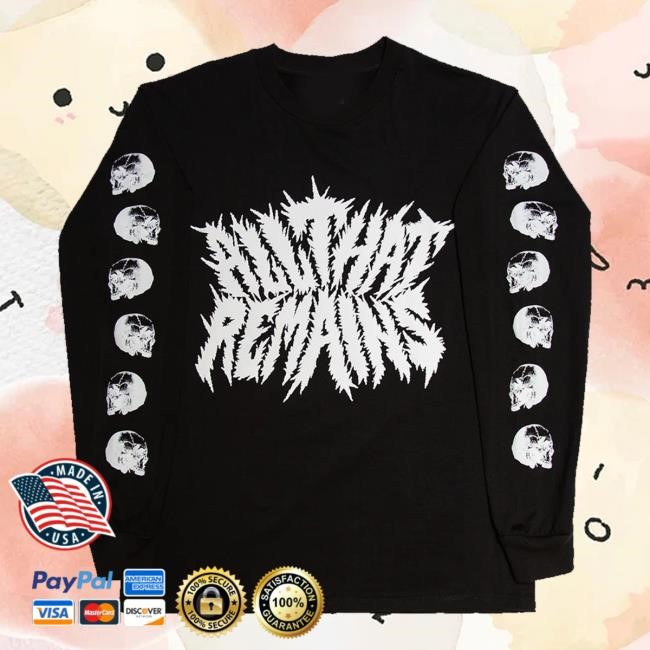 All That Remains Merch Shop Store Official Black Metal Tee