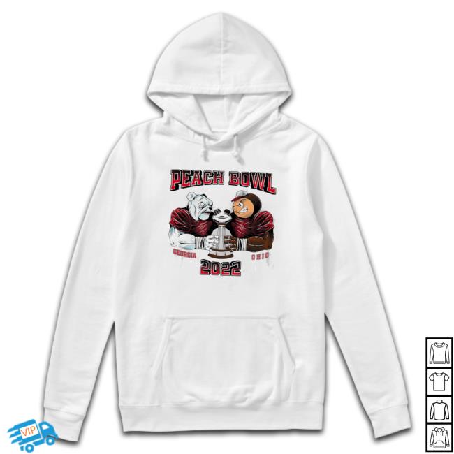 Georgia Bulldogs Vs Ohio State Buckeyes Mascot Peach Bowl 2022 Shirts