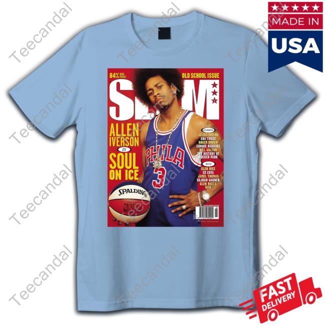 Slam Allen Iverson Is Soul On Ice Long Sleeve Tee Shirt
