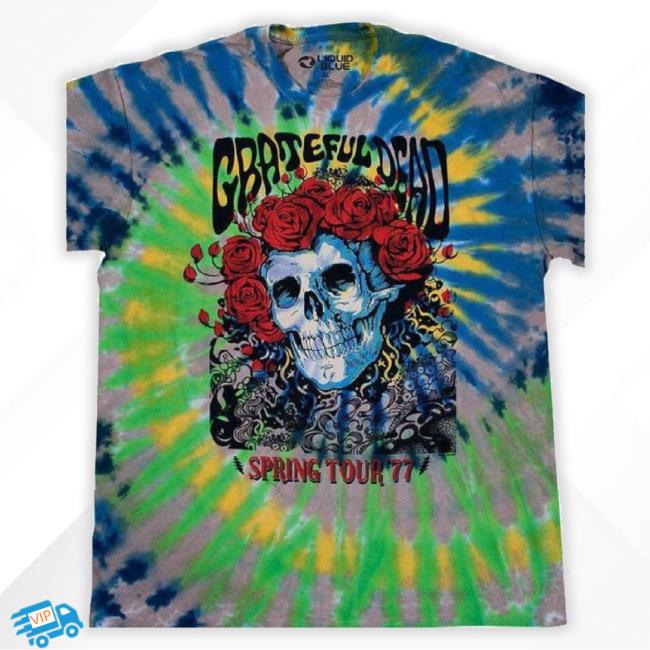 Official Liquid Blue: Bertha 77 Td Grateful Dead Hoodie