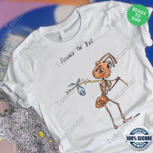 Really_Good_Artist Secured The Bag Mgray Shirt