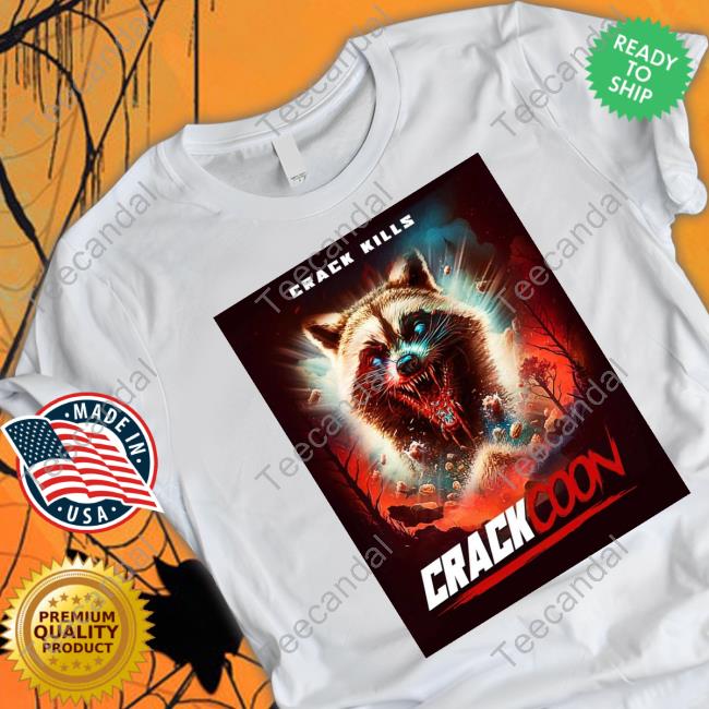 The Hollywood Handle Cocaine Bear Crack Kills Crackcoon Hoodie