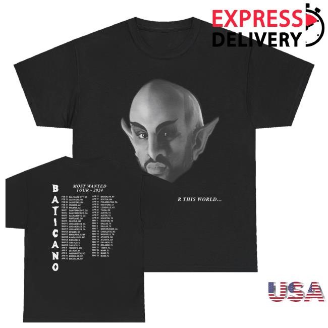 Most Wanted Tour Baticano Tour Dates Black T Shirts