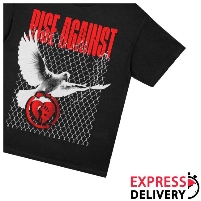 Rise Against Caged Dove Shirts