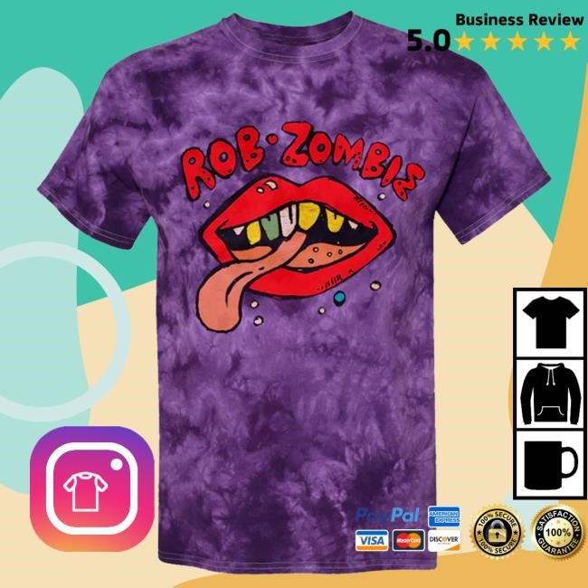 Trending Rob Zombie Merch Ghost Lips T-Shirt