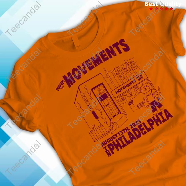Official Pop Up With Movements August 13Th 2023 In Philadelphia Hoodie