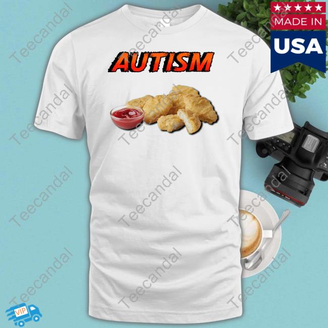 Cringey Tees Store Chicken Nugget Autism Long Sleeved T-Shirt