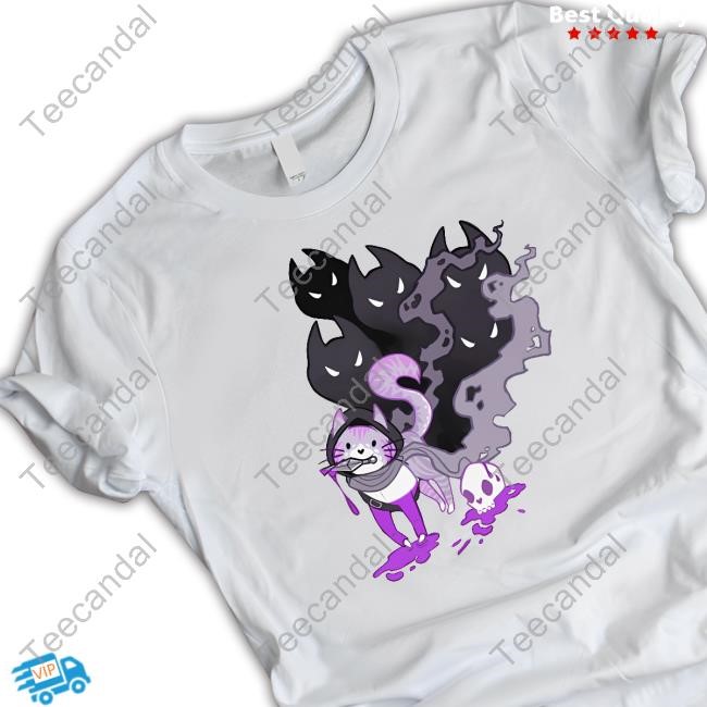Evocaitart Asexual Pride Cat Hoodie