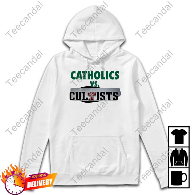 Catholics Vs Cultists Hooded Sweatshirt