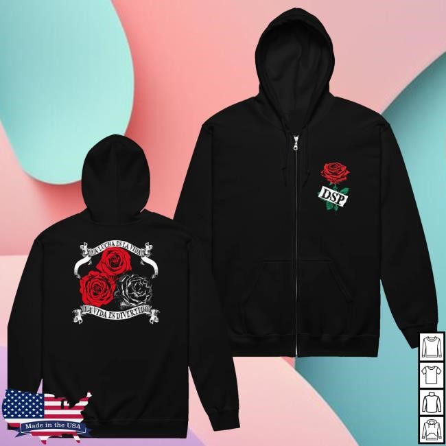 Njpw1972 Merch Store El Desperado - La Lucha Es La Vida Zip-Up Sweatshirt