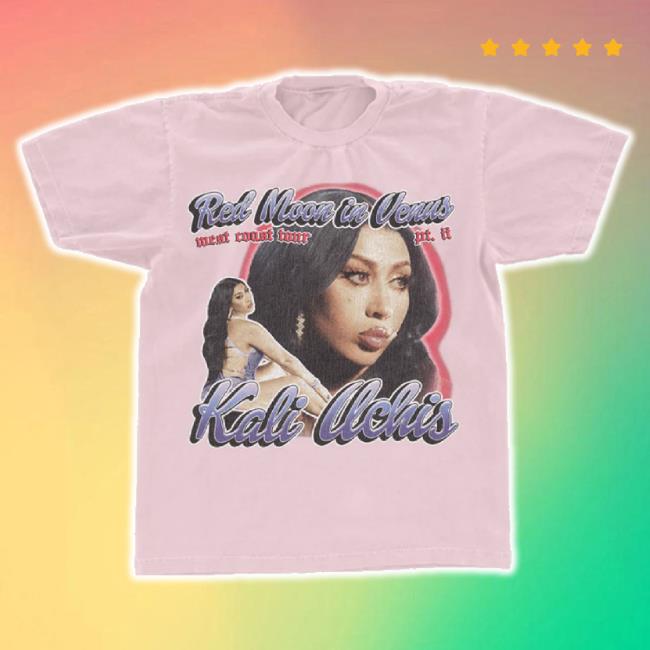 Trending Kaliuchis Merch Store Rmiv West Coast Tour Pink T-Shirt Shop Kaliuchis