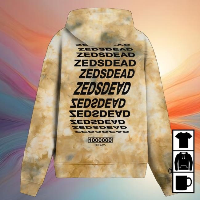 Official Zeds Dead Merch Shop Store Dream Tree Tie Dye Hoodie